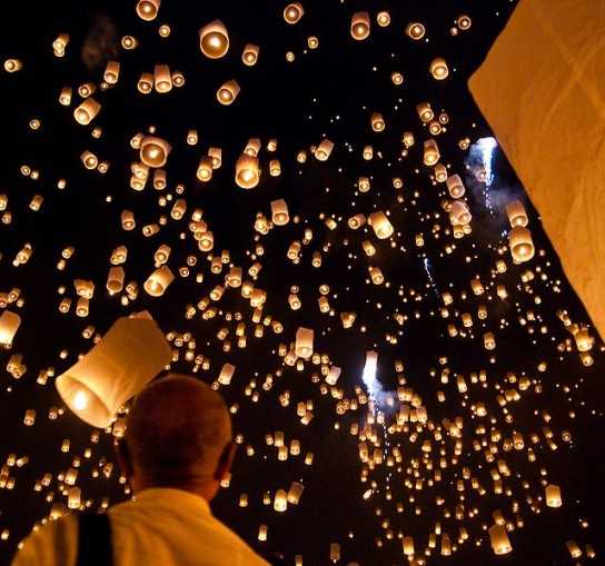 Sky Lanterns (Wikipedia Photo licensed under Creative Commons)